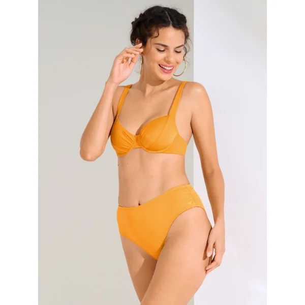 Maillots de bain Lisca Karpathos jaune ocre slip de bikini