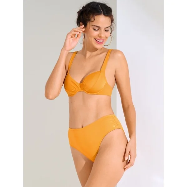Maillots de bain Lisca Karpathos jaune ocre soutien-gorge bikini corbeille