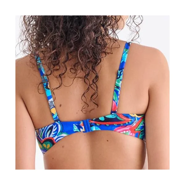 Maillots de bain Lisca Mexico bleu/print haut de bikini préformé