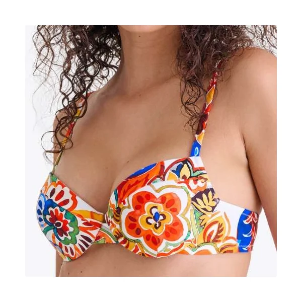 Maillots de bain Lisca Mexico rose/print haut de bikini préformé
