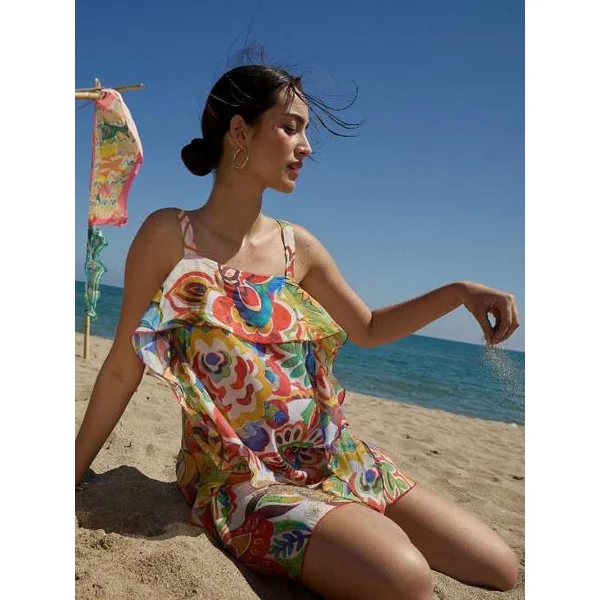 Maillots de bain Lisca Mexico rose/print robe de plage