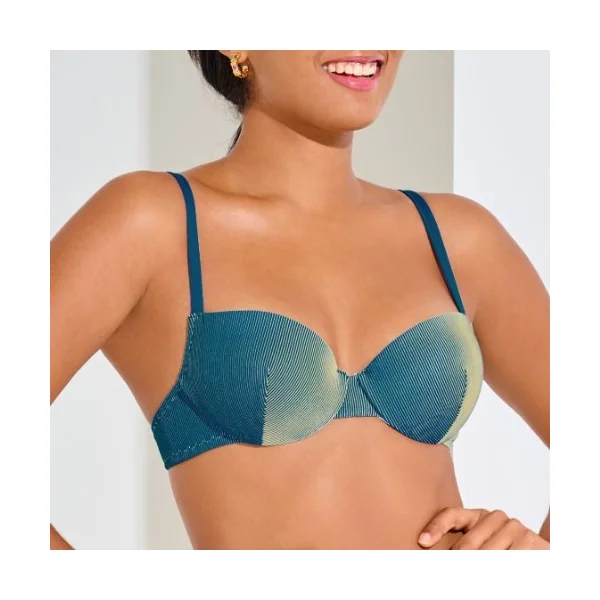 Maillots de bain Lisca Nairobi turquoise haut de bikini préformé