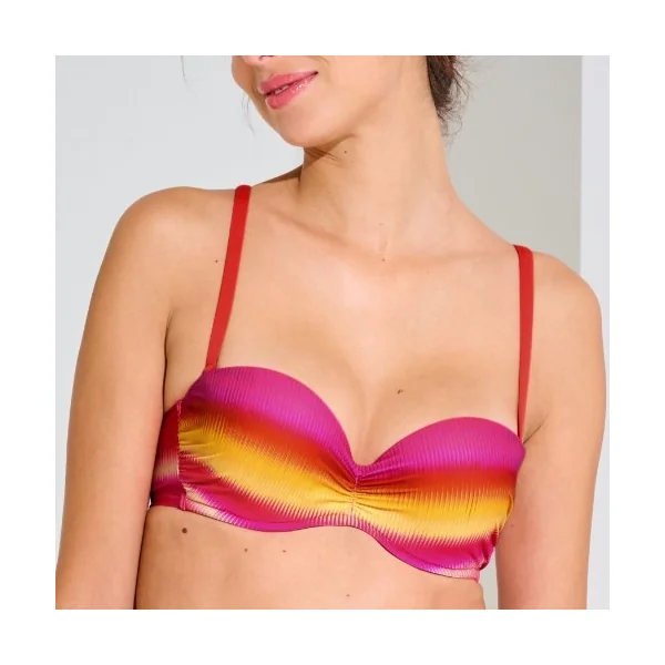 Maillots de bain Lisca Osaka rose haut de bikini préformé