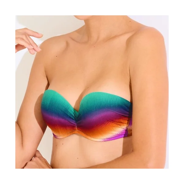 Maillots de bain Lisca Osaka turquoise haut de bikini préformé