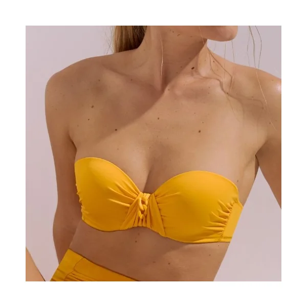 Maillots de bain Lisca Palma jaune haut de bikini préformé