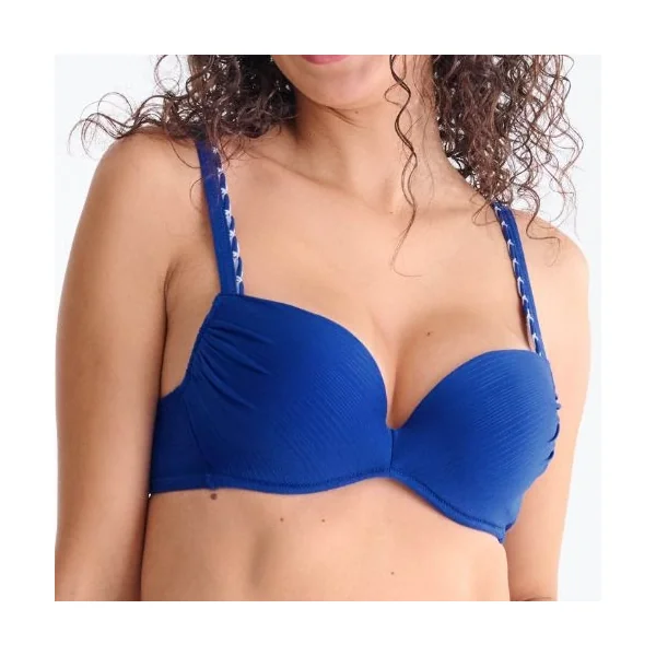 Maillots de bain Lisca Panama bleu bikinitop push up