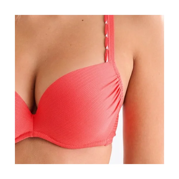 Maillots de bain Lisca Panama rouge bikinitop push up