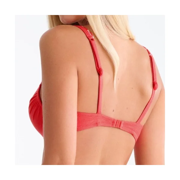 Maillots de bain Lisca Panama rouge bikinitop push up