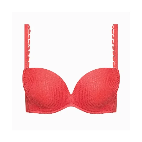 Maillots de bain Lisca Panama rouge bikinitop push up
