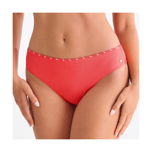 Maillots de bain Lisca Panama rouge slip de bikini