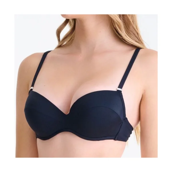 Maillots de bain Lisca Portofino noir haut de bikini préformé