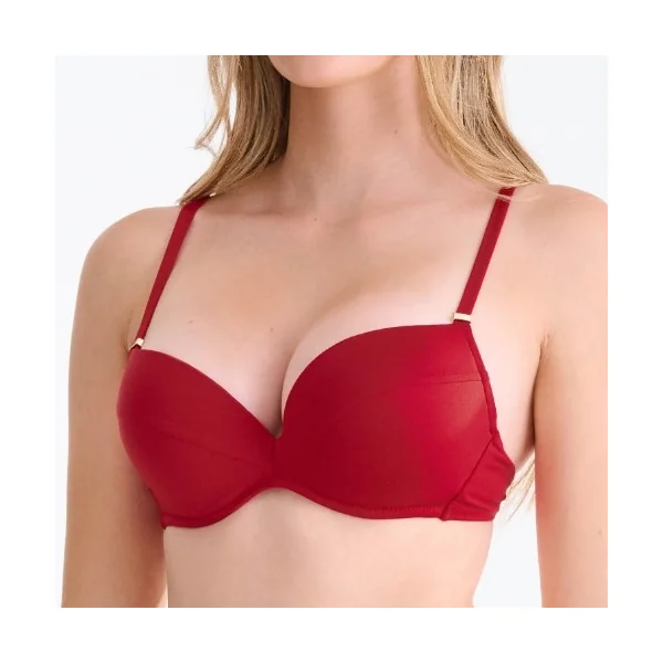 Maillots de bain Lisca Portofino rouge bikinitop push up