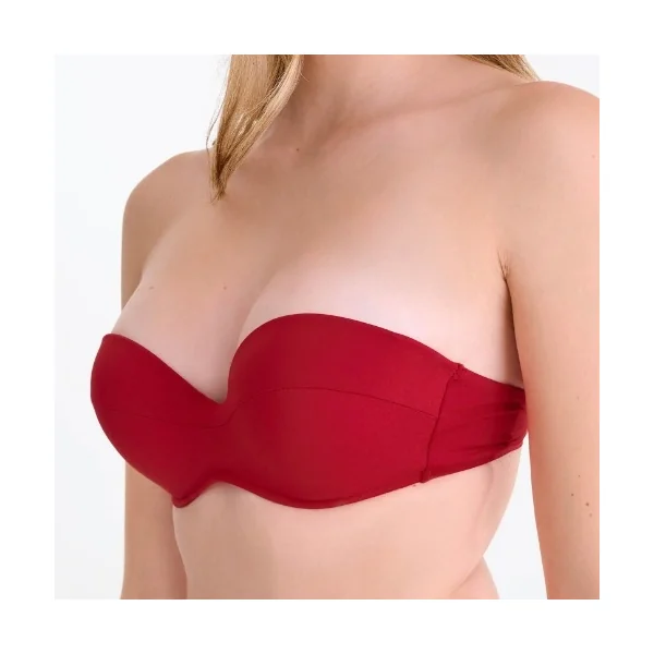 Maillots de bain Lisca Portofino rouge haut de bikini préformé