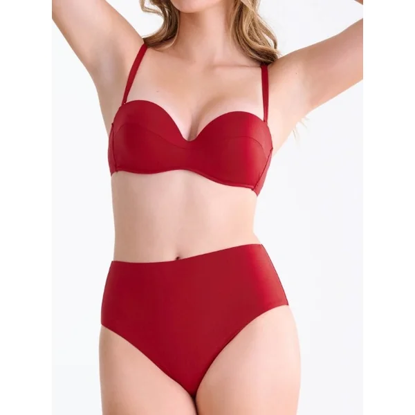 Maillots de bain Lisca Portofino rouge haut de bikini préformé
