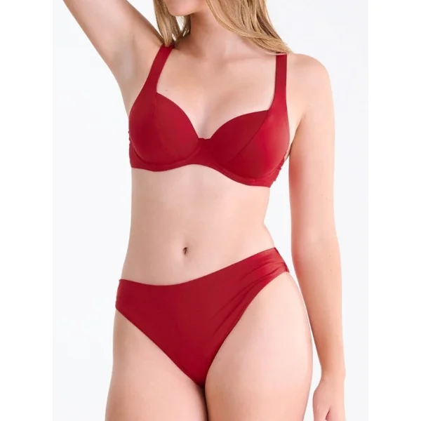 Maillots de bain Lisca Portofino rouge soutien-gorge bikini corbeille