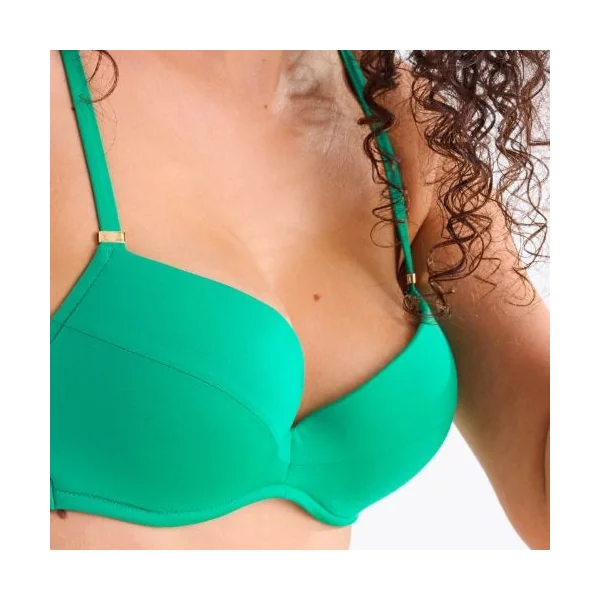 Maillots de bain Lisca Portofino vert bikinitop push up