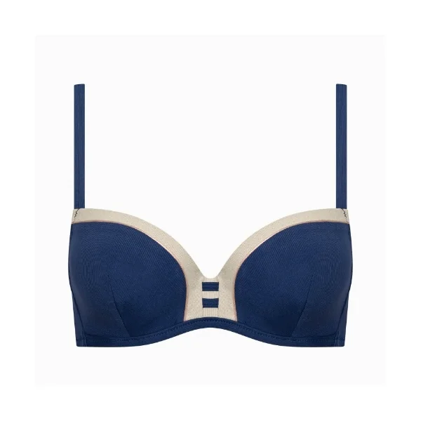 Maillots de bain Lisca Sydney bleu marine haut de bikini préformé