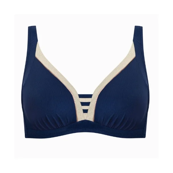 Maillots de bain Lisca Sydney bleu marine soutien-gorge bikini corbeille