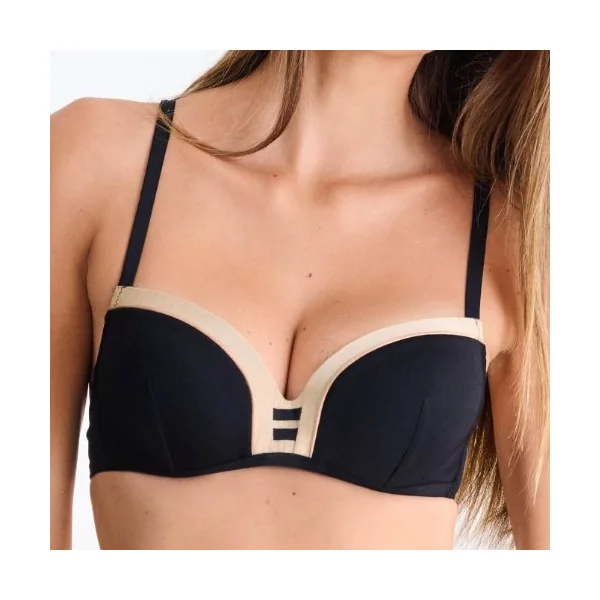 Maillots de bain Lisca Sydney noir haut de bikini préformé