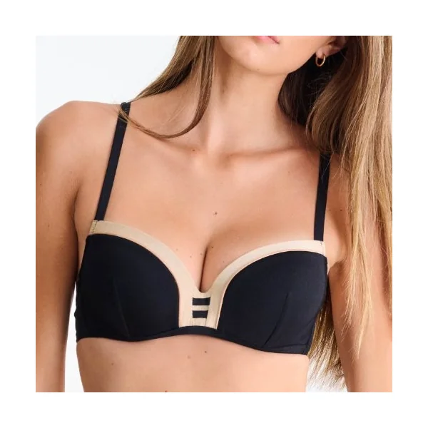 Maillots de bain Lisca Sydney noir haut de bikini préformé