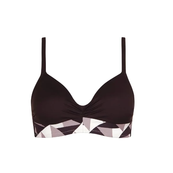 Maillots de bain Lisca Toulouse marron haut de bikini préformé