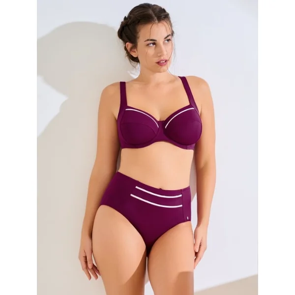 Maillots de bain Lisca Uvita bordeaux soutien-gorge bikini corbeille