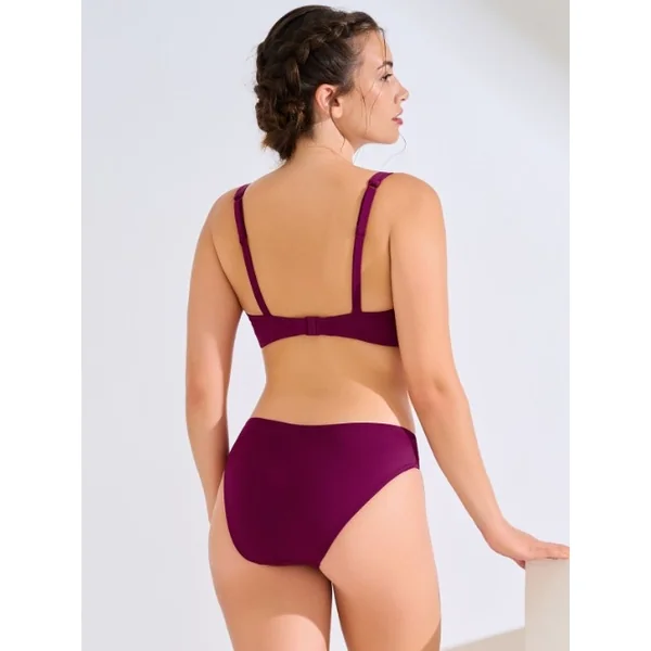 Maillots de bain Lisca Uvita bordeaux soutien-gorge bikini corbeille