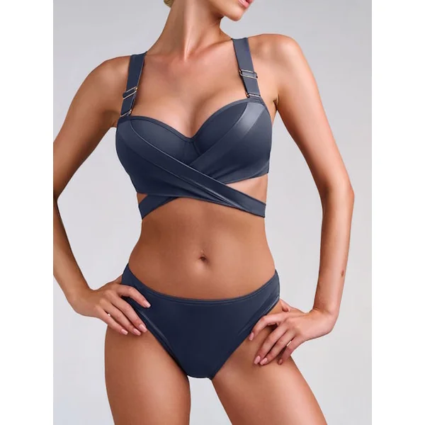 Maillots de bain Marlies Dekkers Cache Coeur gris haut de bikini préformé
