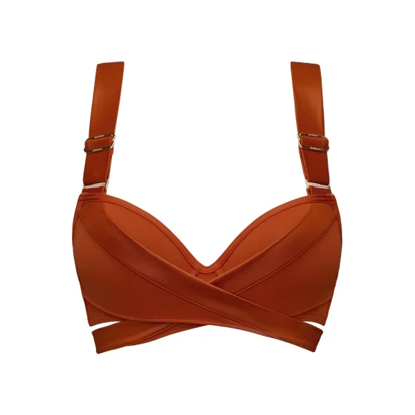 Maillots de bain Marlies Dekkers Cache Coeur orange bikinitop push up