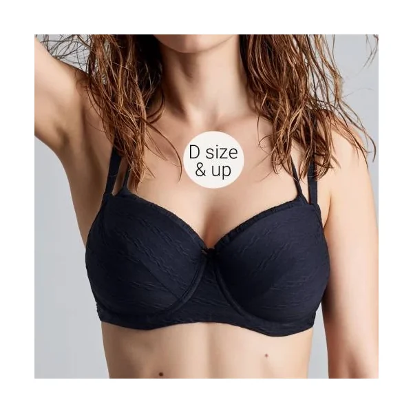 Maillots de bain Marlies Dekkers Holi Vintage bleu marine haut de bikini préformé