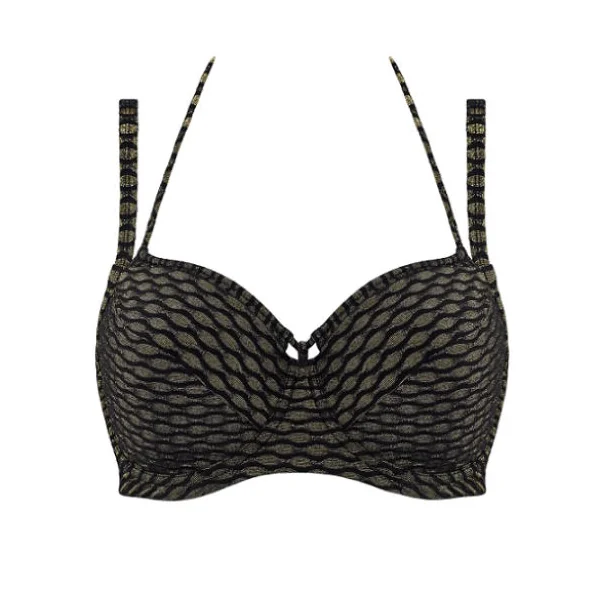 Maillots de bain Marlies Dekkers Holi Vintage noir/or haut de bikini préformé