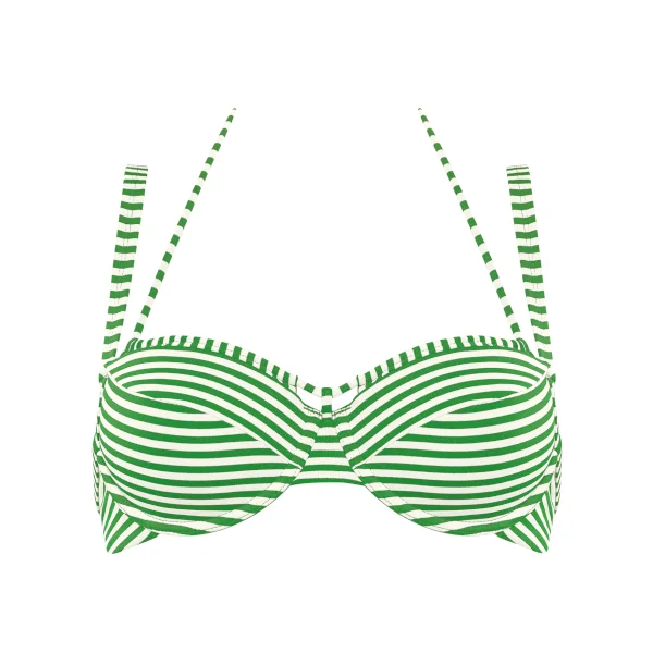 Maillots de bain Marlies Dekkers Holi Vintage vert/blanc haut de bikini préformé