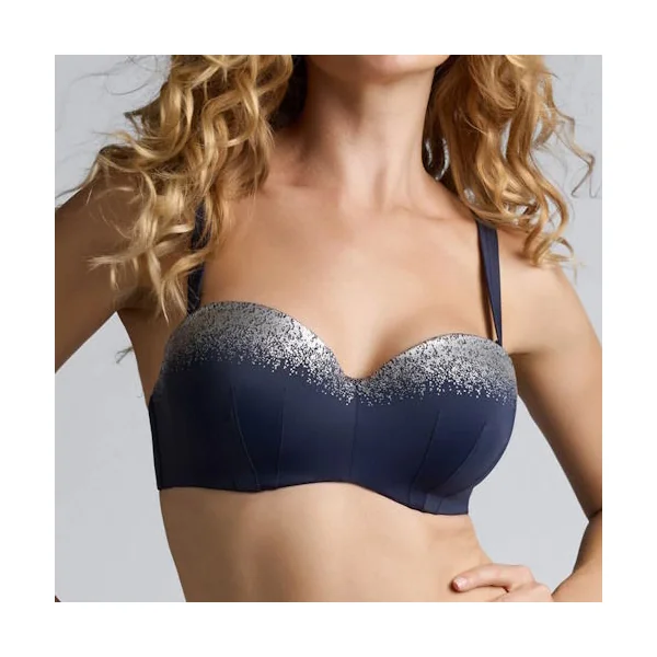 Maillots de bain Marlies Dekkers Isthar bleu marine haut de bikini préformé