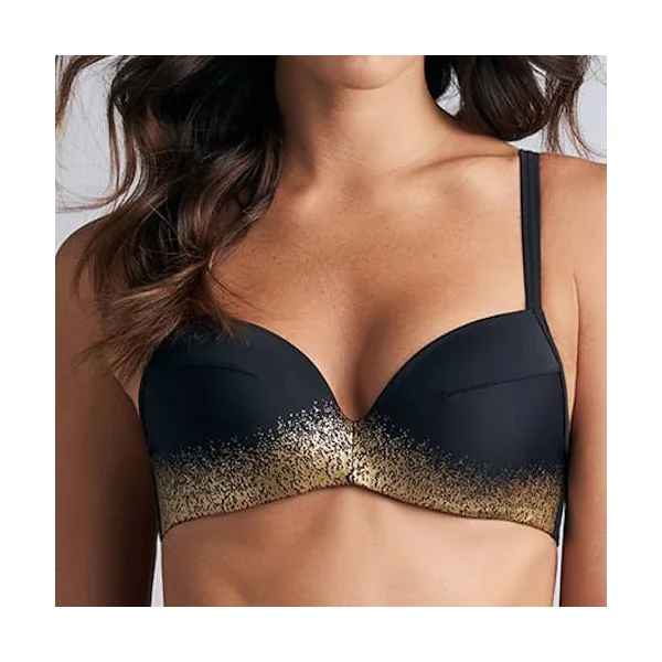 Maillots de bain Marlies Dekkers Isthar noir/or bikinitop push up