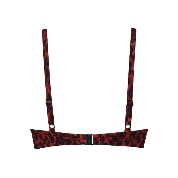 Maillots de bain Marlies Dekkers Panthera noir/rouge bikinitop push up