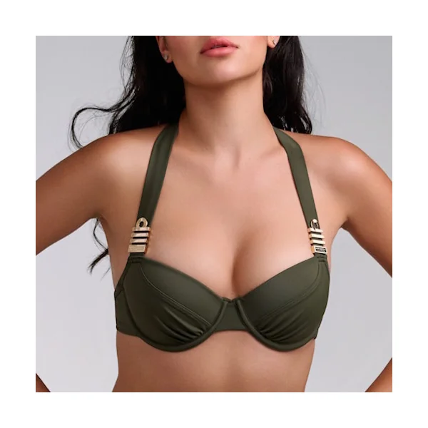 Maillots de bain Marlies Dekkers Royal Navy kaki haut de bikini préformé