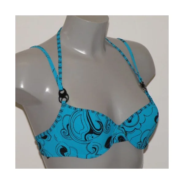 Maillots de bain Marlies Dekkers Wes Wilson Deep bleu/noir haut de bikini préformé