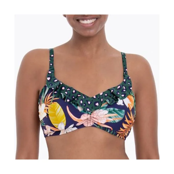 Maillots de bain Rosa Faia Akita bleu/print bikini prothétique