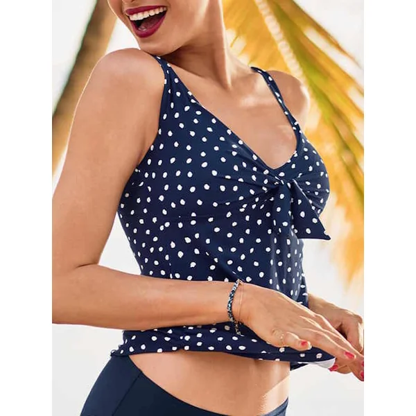 Maillots de bain Rosa Faia Allina bleu/blanc tankini top