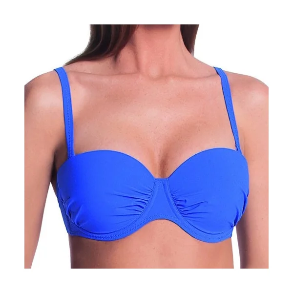 Maillots de bain Rosa Faia Cosima bleu français haut de bikini préformé