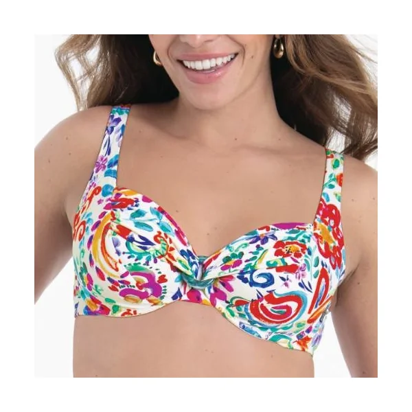 Maillots de bain Rosa Faia Hermine blanc/print soutien-gorge bikini corbeille