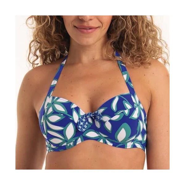 Maillots de bain Rosa Faia Leandra bleu haut de bikini préformé