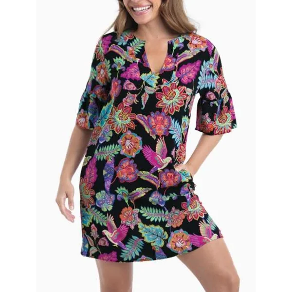 Maillots de bain Rosa Faia Loja noir/print tunique
