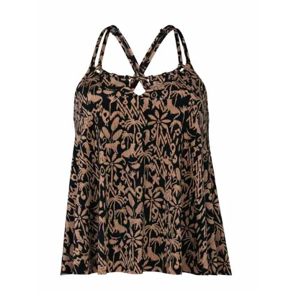 Maillots de bain Rosa Faia Mabel marron tankini top