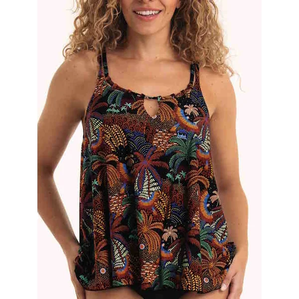 Maillots de bain Rosa Faia Mabela noir/print tankini top
