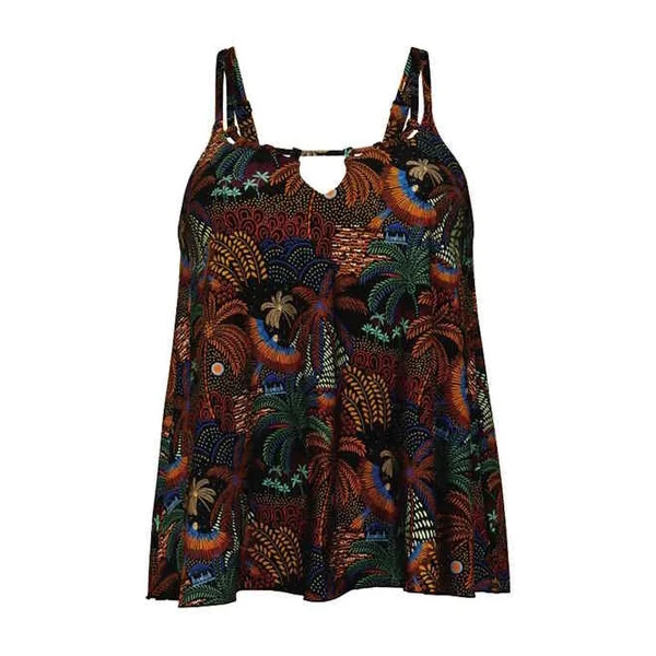 Maillots de bain Rosa Faia Mabela noir/print tankini top