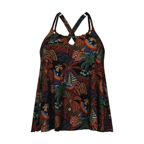 Maillots de bain Rosa Faia Mabela noir/print tankini top