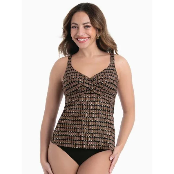 Maillots de bain Rosa Faia Maily noir tankini top
