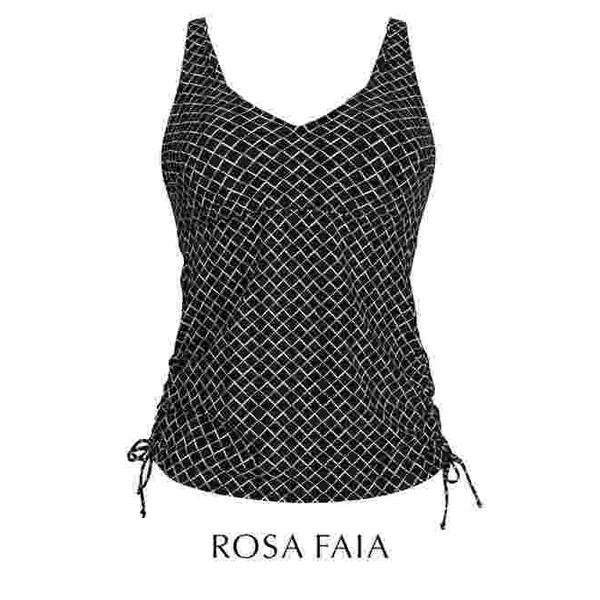 Maillots de bain Rosa Faia Malaika noir/blanc tankini top