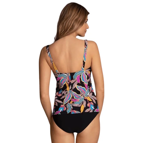 Maillots de bain Rosa Faia Noemi noir/print tankini top